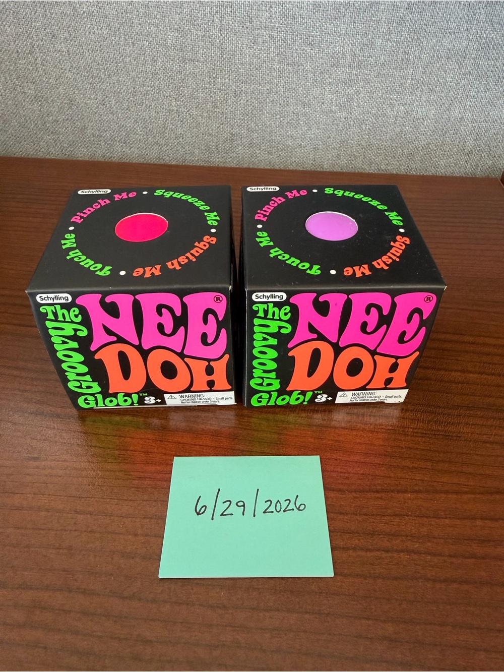 Schylling The NeeDoh Groovy Glob Kids Toy - Pink & Purple